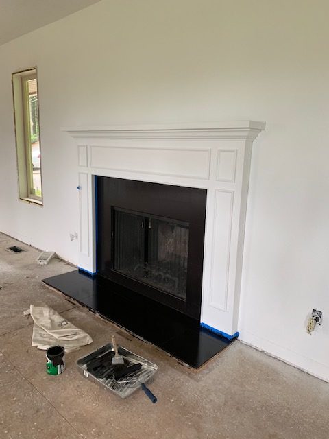 How To Paint A Ceramic Tile Fireplace, What Kind Of Paint Do You Use To Tile Around A Fireplace