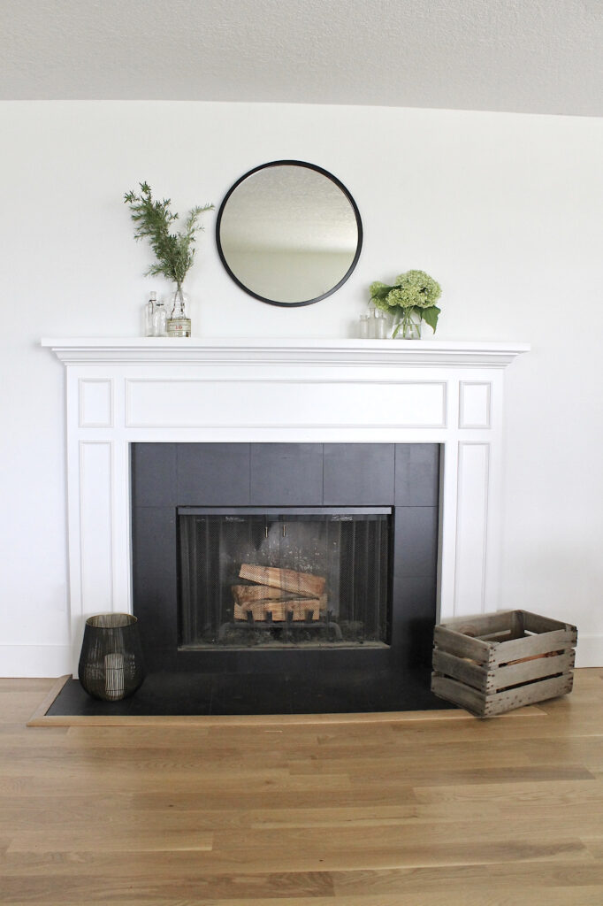 How To Paint A Ceramic Tile Fireplace, Tiles For Fireplace