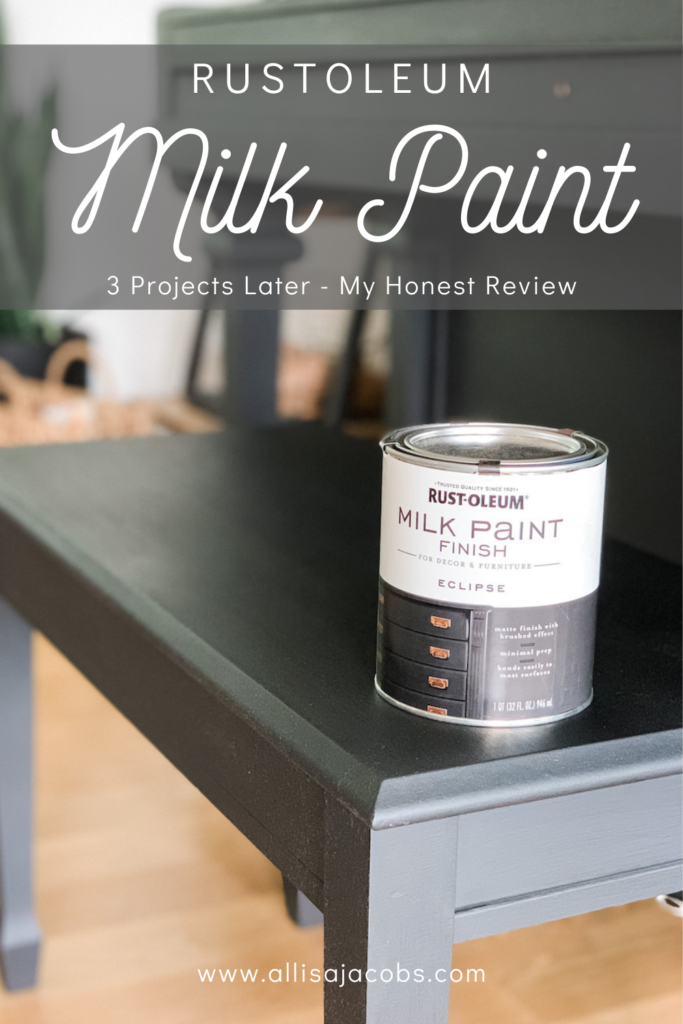 Rustoleum Milk Paint Review - Is It Better Than Chalk Paint? - allisa jacobs