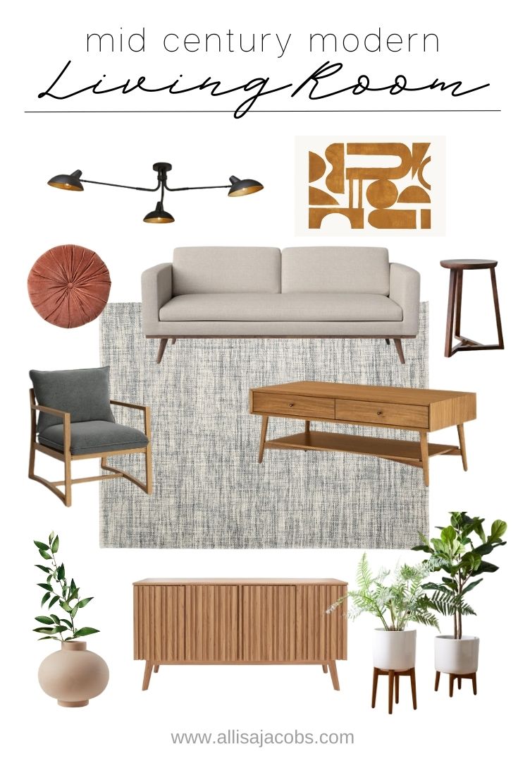 mid century modern room design