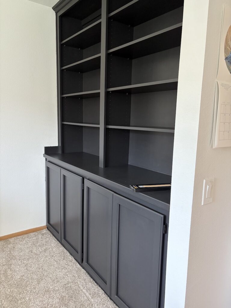 office cabinets paint black with benjamin moore onyx