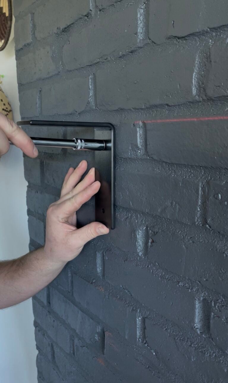 How to Install Wood Mantel on Brick Fireplace